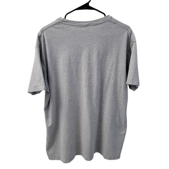 Levi's T-Shirt Short Sleeves Crew Neck Blue and Red Logo Heathered Gray XL - Picture 3 of 10